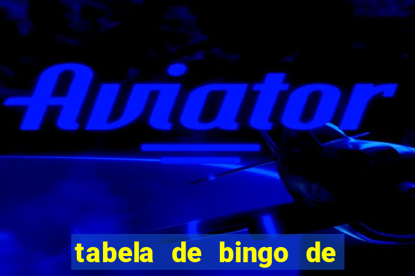 tabela de bingo de 1 a 100