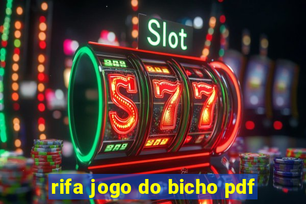 rifa jogo do bicho pdf